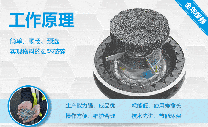 沖擊式制砂機破碎粒度均勻，粒形好看