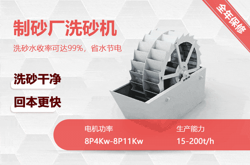 洗沙廠(chǎng)用洗砂機(jī)回本快、更省水