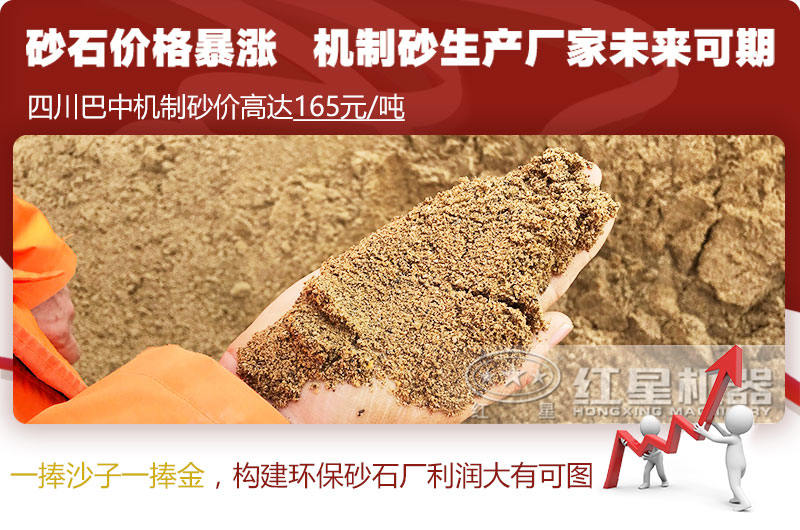 機制砂價格上漲，合理構建環保砂石廠更賺錢