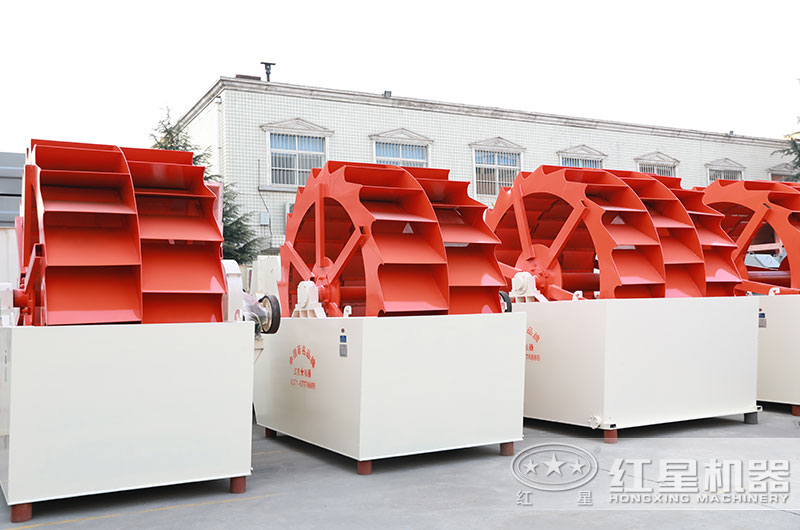 山沙洗砂機圖片，雙輪、三輪